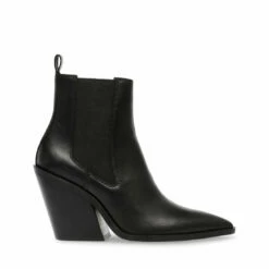 Best reviews of 🥰 Best Pirce ❤️ SteveMadden CAUTION BLACK LEATHER 😍 ❤️ -Steve Madden Shoes For Women Shop STEVEMADDEN BOOTIES CLARISE 002 BLACK LEATHER SIDE 1 3
