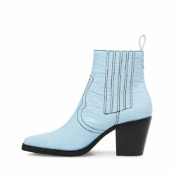 Top 10 ✔️ Cheap 🤩 SteveMadden GENIVA LIGHT BLUE CROCODILE ❤️ 💯 -Steve Madden Shoes For Women Shop STEVEMADDEN BOOTIES GENIVA LIGHT BLUE CROCODILE INSIDE
