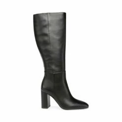 Discount 🛒 New ❤️ SteveMadden NINNY BLACK LEATHER ⌛ 💯