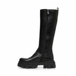 Top 10 🔔 Promo 💯 SteveMadden WAYDE BLACK LEATHER ✨ ✨ -Steve Madden Shoes For Women Shop STEVEMADDEN BOOTS WAYDE BLACK INSIDE