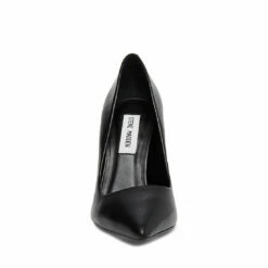 Hot Sale 🛒 Best Sale 👍 SteveMadden VALA BLACK LEATHER ✨ 💯 -Steve Madden Shoes For Women Shop STEVEMADDEN DRESS VALA BLACK LEATHER FRONT