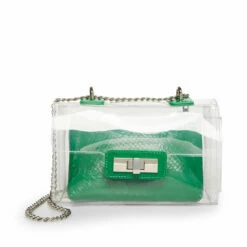 Outlet 😍 Outlet 💯 SteveMadden BSCENE CLEAR ❤️ ✔️ -Steve Madden Shoes For Women Shop STEVEMADDEN HANDBAGS BSCENE GREEN MULTI 4