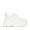 Cheap 👏 Best Pirce ⌛ SteveMadden HANSEL WHITE ⭐ 🔔 -Steve Madden Shoes For Women Shop STEVEMADDEN INTL HANSEL WHITE LEATHER SIDE