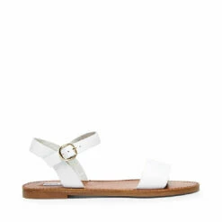 Brand new ⭐ Best reviews of 🤩 SteveMadden DONDDI BLACK LEATHER ⭐ 🤩 -Steve Madden Shoes For Women Shop STEVEMADDEN SANDALS DONDDI M WHITE LEATHER SIDE 1