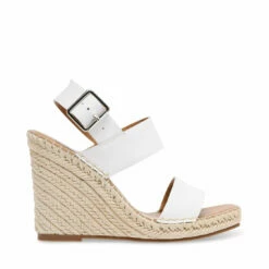 Flash Sale ✨ Discount ✨ SteveMadden MERIDIAN CLEAR ✨ ✔️ -Steve Madden Shoes For Women Shop STEVEMADDEN SANDALS MERIDIAN WHITE LEATHER SIDE