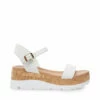 Outlet 🧨 Promo ⌛ SteveMadden ROSELITA WHITE LEATHER 🤩 😉 -Steve Madden Shoes For Women Shop STEVEMADDEN SANDALS ROSELITA WHITE LEATHER SIDE