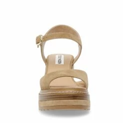 Best Pirce 🔥 Discount ✨ SteveMadden SHAKER SAND SUEDE 🎁 ⭐ -Steve Madden Shoes For Women Shop STEVEMADDEN SANDALS SHAKER SAND SUEDE FRONT