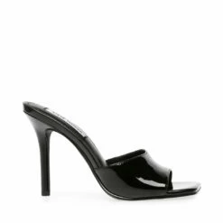 Best deal 🛒 Coupon 👏 SteveMadden SIGNAL BLACK PATENT ❤️ 🤩 -Steve Madden Shoes For Women Shop STEVEMADDEN SANDALS SIGNAL BLACK PATENT SIDE 2