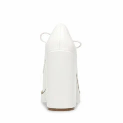 Top 10 ✔️ Flash Sale ❤️ SteveMadden TRISTIE WHITE LEATHER ⭐ 🔔 -Steve Madden Shoes For Women Shop STEVEMADDEN SANDALS TRISTIE WHITE BACK