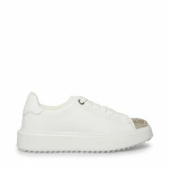Coupon ✔️ Hot Sale 🎉 SteveMadden CATCHER-R WHITE 💯 🎁 -Steve Madden Shoes For Women Shop STEVEMADDEN SHOES CATCHER R WHITE SIDE 1