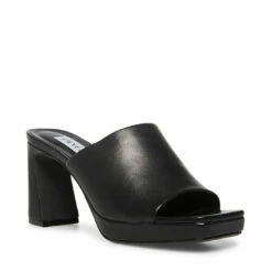 Promo ⌛ Brand new 🛒 SteveMadden DEDICATE BLACK LEATHER 🛒 😀 -Steve Madden Shoes For Women Shop STEVEMADDEN SHOES DEDICATE BLACK