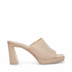 Outlet 🧨 Cheapest 🌟 SteveMadden DEDICATE BLUSH LEATHER ✔️ ✨ -Steve Madden Shoes For Women Shop STEVEMADDEN SHOES DEDICATE TAUPE SIDE 1