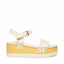 Best Sale 🔥 Cheapest ❤️ SteveMadden DOMENICA WHITE LEATHER ✨ 👍 -Steve Madden Shoes For Women Shop STEVEMADDEN SHOES DOMENICA WHITE SIDE 1