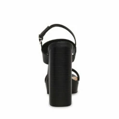 New 🎉 Hot Sale ❤️ SteveMadden IESHA BLACK LEATHER 🤩 😍 -Steve Madden Shoes For Women Shop STEVEMADDEN SHOES IESHA BLACK LEATHER BACK