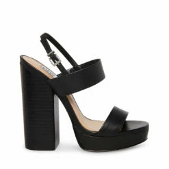 Discount 👍 Promo 😀 SteveMadden IESHA BONE LEATHER 😍 ⭐ -Steve Madden Shoes For Women Shop STEVEMADDEN SHOES IESHA BLACK LEATHER SIDE 2