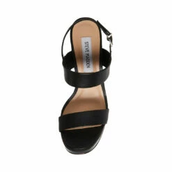 New 🎉 Hot Sale ❤️ SteveMadden IESHA BLACK LEATHER 🤩 😍 -Steve Madden Shoes For Women Shop STEVEMADDEN SHOES IESHA BLACK LEATHER TOP