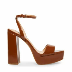 Best deal 🎉 Hot Sale ❤️ SteveMadden LESSA COGNAC PATENT 🌟 🧨