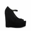 Best Pirce ❤️ Best deal 🎁 SteveMadden MACIE BLACK SUEDE 🌟 🛒