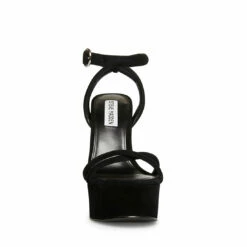 Wholesale 🤩 Coupon ⭐ SteveMadden MARCIANA BLACK SUEDE 🎉 👍 -Steve Madden Shoes For Women Shop STEVEMADDEN SHOES MARCIANA BLACK SUEDE FRONT