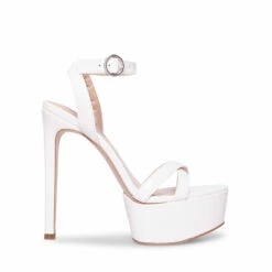 Best Pirce 😉 Cheapest ⌛ SteveMadden MARCIANA-C CLEAR 🧨 🤩 -Steve Madden Shoes For Women Shop STEVEMADDEN SHOES MARCIANA WHITE SIDE 2