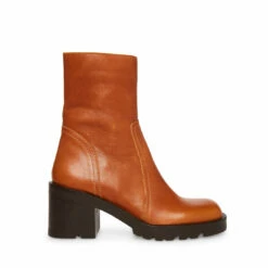 Outlet 🤩 Coupon 🛒 SteveMadden NAYA COGNAC LEATHER 🛒 ✨ -Steve Madden Shoes For Women Shop STEVEMADDEN SHOES NAYA COGNAC LEATHER SIDE 1