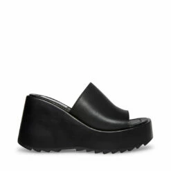 Top 10 💯 Best Sale 😍 SteveMadden PEPE30 BLACK LEATHER 😍 👏 -Steve Madden Shoes For Women Shop STEVEMADDEN SHOES PEPE30 BLACK LEATHER SIDE 1