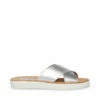 Flash Sale 🧨 Outlet 🔥 SteveMadden PERCY SILVER LEATHER ⭐ 😀 -Steve Madden Shoes For Women Shop STEVEMADDEN SHOES PERCY SILVER LEATHER SIDE 1