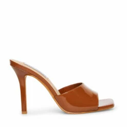 Buy 🧨 Best Pirce 😍 SteveMadden SIGNAL CLEAR 🤩 🧨 -Steve Madden Shoes For Women Shop STEVEMADDEN SHOES SIGNAL COGNAC PATENT SIDE