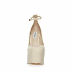 Outlet ✔️ Deals 👏 STEVEMADDEN SKYRISE BONE PATENT 🔥 ❤️ -Steve Madden Shoes For Women Shop STEVEMADDEN SHOES SKYRISE BONE PATENT FRONT