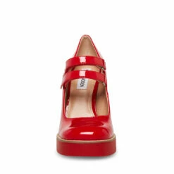 Wholesale 🌟 Brand new 🛒 SteveMadden TWICE RED PATENT ⭐ 🎉 -Steve Madden Shoes For Women Shop STEVEMADDEN SHOES TWICE RED FRONT
