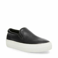New ❤️ Hot Sale 😀 SteveMadden GILLS BLACK LEATHER 🔔 😀 -Steve Madden Shoes For Women Shop STEVEMADDEN SNEAKERS GILLS BLACK LEATHER