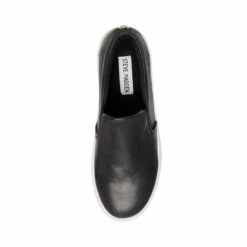 New ❤️ Hot Sale 😀 SteveMadden GILLS BLACK LEATHER 🔔 😀 -Steve Madden Shoes For Women Shop STEVEMADDEN SNEAKERS GILLS BLACK LEATHER TOP
