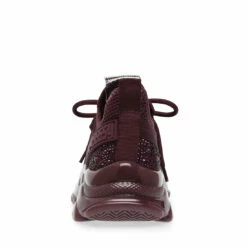Top 10 🤩 Promo 🎉 SteveMadden MAXIMA BURGUNDY MULTI 😀 ⌛ -Steve Madden Shoes For Women Shop STEVEMADDEN SNEAKERS MAXIMA BURGUNDY BACK