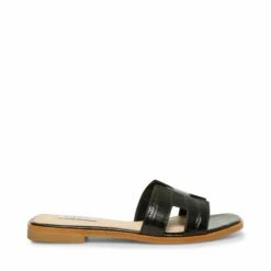 Cheap ⌛ Hot Sale ✔️ SteveMadden HADYN COGNAC MULTI 🔔 🎉 -Steve Madden Shoes For Women Shop STEVEMADDEN STEVEN HADYN BLACK CROCO SIDE 1