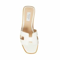Wholesale 👏 Flash Sale ⭐ SteveMadden HADYN WHITE LEATHER 😍 😍 -Steve Madden Shoes For Women Shop STEVEMADDEN STEVEN HADYN WHITE LEATHER TOP