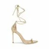 Best Sale 🛒 New 💯 SteveMadden FIZZED GOLD ⭐ 🎁 -Steve Madden Shoes For Women Shop STEVEMADDEN SANDAL FIZZED GOLD SIDE