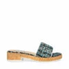 Coupon 🎁 Wholesale 🧨 SteveMadden ARIA TEAL MULTI 🎁 😀