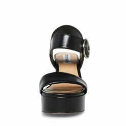 Buy 👏 Wholesale 🎁 SteveMadden BLOOME BLACK LEATHER 🔥 👏 -Steve Madden Shoes For Women Shop STEVEMADDEN SHOES BLOOME BLACK FRONT
