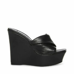 Coupon 🥰 Top 10 💯 SteveMadden BRIANNA TAN LEATHER 💯 🎁 -Steve Madden Shoes For Women Shop STEVEMADDEN SHOES BRIANNA BLACK SIDE 1