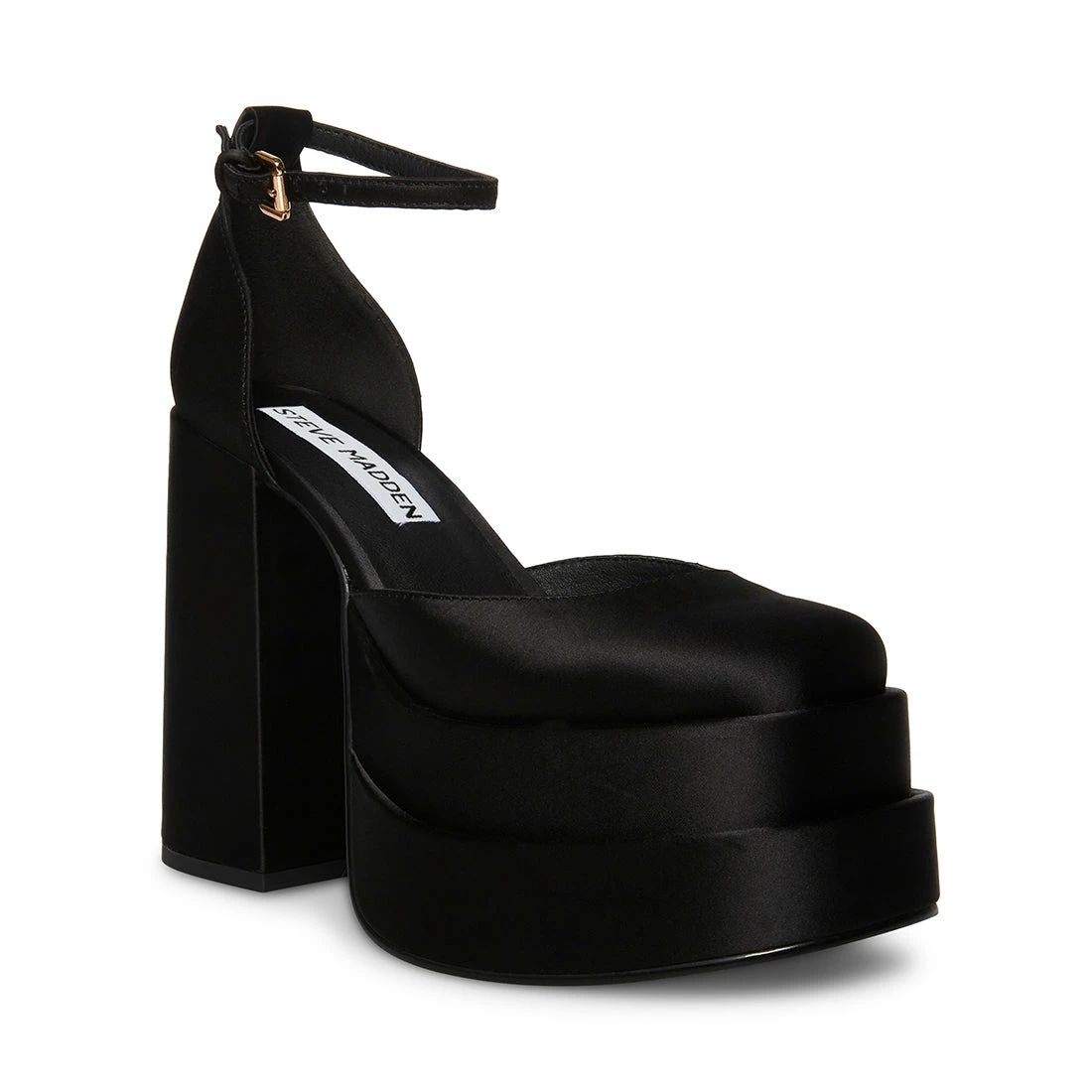 Promo โค๏ธ Deals ๐ SteveMadden CHARLIZE BLACK SATIN ๐ ๐งจ 3 Promo โค๏ธ Deals ๐ SteveMadden CHARLIZE BLACK SATIN ๐ ๐งจ - Image 2