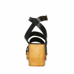 New 🤩 Deals 💯 STEVEMADDEN COVE BLACK LEATHER ⭐ 🔥 -Steve Madden Shoes For Women Shop STEVEMADDEN SHOES COVE BLACK LEATHER BACK