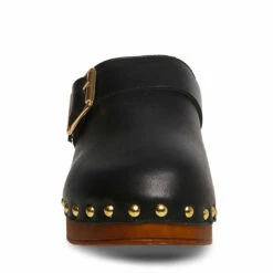 Coupon 🤩 Hot Sale ⭐ SteveMadden DANA BLACK LEATHER 🎁 ❤️ -Steve Madden Shoes For Women Shop STEVEMADDEN SHOES DANA BLACK LEATHER FRONT