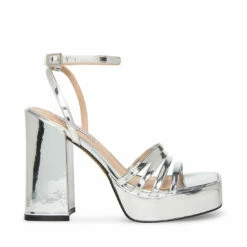 Coupon 🔔 Promo ⌛ SteveMadden DISCO PINK SATIN 🛒 ⌛ -Steve Madden Shoes For Women Shop STEVEMADDEN SHOES DISCO SILVER SIDE 3