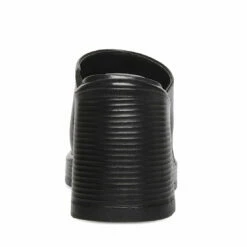 Top 10 👏 Budget 🌟 SteveMadden FLIRTIE BLACK LEATHER 🛒 ✨ -Steve Madden Shoes For Women Shop STEVEMADDEN SHOES FLIRTIE BLACK LEATHER BACK