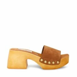 Budget 🎉 Promo ⭐ SteveMadden IZZY BROWN SUEDE ✨ 🔔 -Steve Madden Shoes For Women Shop STEVEMADDEN SHOES IZZY BROWN SUEDE SIDE 2