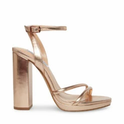 Buy 🧨 Budget 😍 SteveMadden JENNIFER WHITE LEATHER 🧨 🌟 -Steve Madden Shoes For Women Shop STEVEMADDEN SHOES JENNIFER ROSE GOLD SIDE