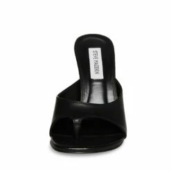 Best Pirce 🥰 Brand new ⭐ SteveMadden KARINA BLACK LEATHER ⌛ 🔥 -Steve Madden Shoes For Women Shop STEVEMADDEN SHOES KARINA BLACK LEATHER FRONT
