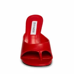 Best deal 🔔 New 🧨 SteveMadden KARINA RED LEATHER 🎁 💯 -Steve Madden Shoes For Women Shop STEVEMADDEN SHOES KARINA RED LEATHER FRONT