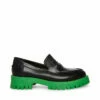 Best deal ⌛ Best Sale 🔥 SteveMadden LAWRENCE BLACK/GREEN 🧨 ✨ -Steve Madden Shoes For Women Shop STEVEMADDEN SHOES LAWRENCE BLACK GREEN SIDE 1