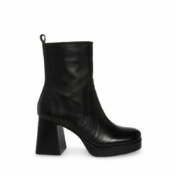Hot Sale 🌟 Cheap ⭐ SteveMadden MAGGIE BLACK LEATHER 😀 ⌛